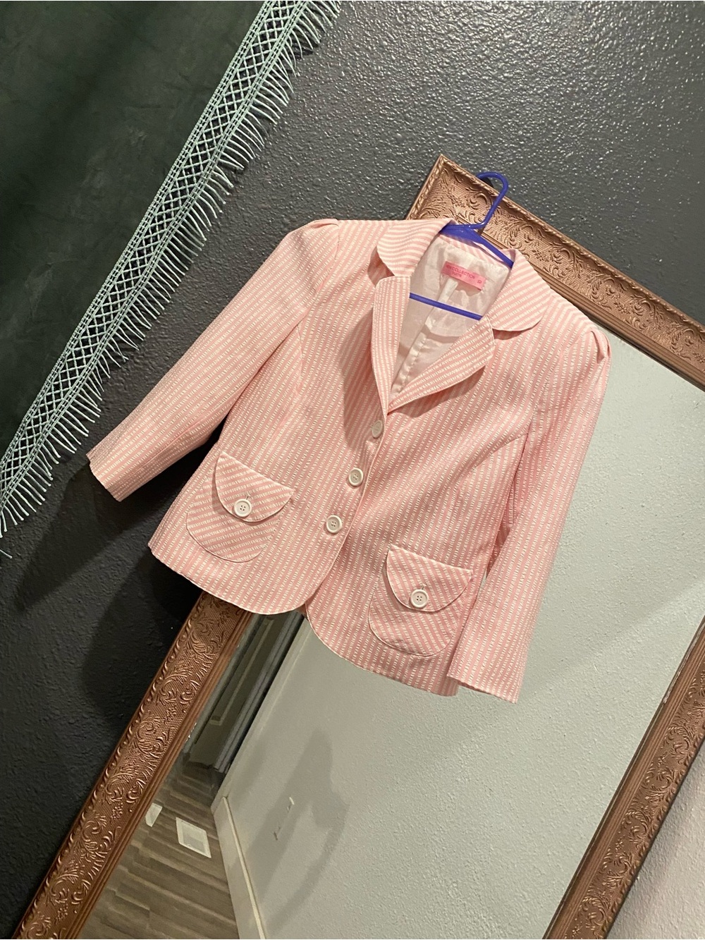 Pink Striped blazer - Picture 2 of 4